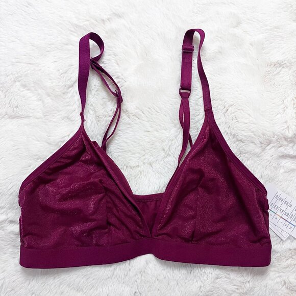 Auden Other - 🔮 5/$25 Auden Cherry Pink Unlined Bralette Medium NWT